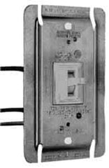 Pass & Seymour - 1 Pole, 120 VAC, 600 Watt, Specification Grade, Toggle, Wall and Dimmer Light Switch - Incandescent - USA Tool & Supply