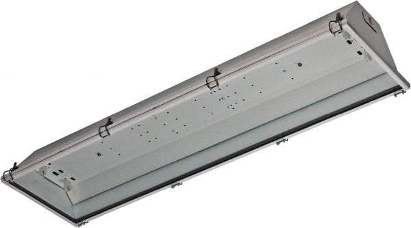 Hubbell Killark - 120 VAC, 40 Watt, Fluorescent Hazardous Location Light Fixture - Dirt, Dust, Heat & Moisture Resistant, Steel Housing, 56" Long x 14-1/2" Wide x 8-7/8" High - USA Tool & Supply