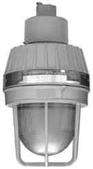 Hubbell Killark - 120 VAC, 13 Watt, Compact Fluorescent Hazardous Location Light Fixture - Explosionproof, Corrosion, Dirt, Moisture & Vibration Resistant, Aluminum Housing, 7-7/16" Wide x 14-5/16" High - USA Tool & Supply