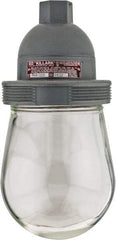 Hubbell Killark - 120 VAC, 150 Watt, Incandescent Hazardous Location Light Fixture - Dust Ignition, Aluminum Alloy Housing, 4-1/2" Wide x 9-5/8" High - USA Tool & Supply