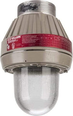 Hubbell Killark - 120 VAC, 100, 150, 200 & 300 Watt, Incandescent Hazardous Location Light Fixture - Corrosion, Dirt, Dust, Moisture & Vibration Resistant, Aluminum Housing - USA Tool & Supply