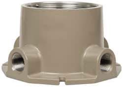 Hubbell Killark - Gray Light Fixture Ceiling Bracket - For Use with Hazardous Location HID Fixture - EZ Series, CSA File LR11713, UL File E10514 & E91793 - USA Tool & Supply