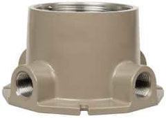 Hubbell Killark - Gray Light Fixture Ceiling Bracket - For Use with Hazardous Location HID Fixture - EZ Series, CSA File LR11713, UL File E10514 & E91793 - USA Tool & Supply