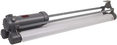 Hubbell Killark - 120 VAC, 40 Watt, Fluorescent Hazardous Location Light Fixture - Corrosion, Dirt, Moisture & Vibration Resistant, Aluminum Alloy Housing, 52-13/16" Long x 11" Wide x 9-3/32" High - USA Tool & Supply