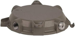 Hubbell Killark - Gray Light Fixture Ceiling Cap - For Use with Hazardous Location HID Fixture - MB Series, CSA File LR11713, UL File E10514 & E91793 - USA Tool & Supply