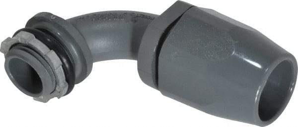 Thomas & Betts - 1/2" Trade, Thermoplastic Threaded Angled Liquidtight Conduit Connector - Insulated - USA Tool & Supply