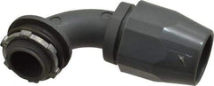 Thomas & Betts - 3/4" Trade, Thermoplastic Threaded Angled Liquidtight Conduit Connector - Insulated - USA Tool & Supply