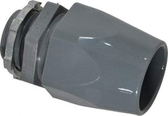 Thomas & Betts - 1" Trade, Thermoplastic Threaded Straight Liquidtight Conduit Connector - Insulated - USA Tool & Supply