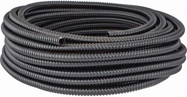 Thomas & Betts - 1/2" Trade Size, 100' Long, Flexible Liquidtight Conduit - PVC, 0.627" ID, Black - USA Tool & Supply