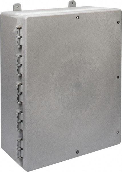 Thomas & Betts - Thermoplastic Standard Enclosure Hinge Flat Cover - NEMA 1, 2, 3, 4, 12, 3S, 3SX, 3X, 4X, 16-1/2" Wide x 20" High x 7-1/2" Deep - USA Tool & Supply