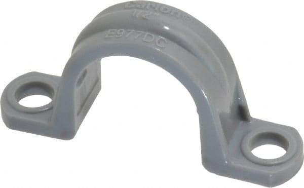 Thomas & Betts - 1/2 Pipe, PVC, Pipe or Conduit Strap - 2 Mounting Holes - USA Tool & Supply