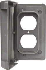 Thomas & Betts - Electrical Outlet Box Polycarbonate Duplex Receptacle Cover - USA Tool & Supply