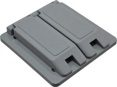 Thomas & Betts - Electrical Outlet Box Polycarbonate Duplex Receptacle Cover - USA Tool & Supply