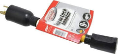 Southwire - 9", 12/3 Gauge/Conductors, Yellow Wet & Dry Location, Indoor & Outdoor Extension Cord - 1 Receptacle, 15 Amps, 125 Volts, UL STW-A, NEMA 5-15P, L5-20R - USA Tool & Supply