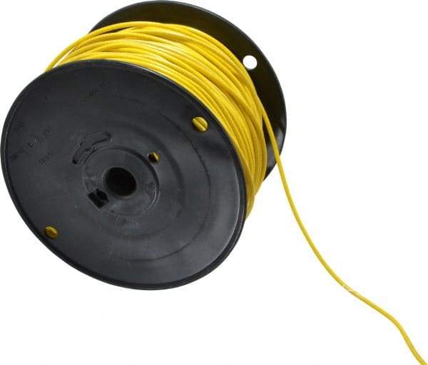 Southwire - 16 AWG, 26 Strand, Yellow Machine Tool Wire - PVC, Acid, Moisture and Oil Resistant, 500 Ft. Long - USA Tool & Supply