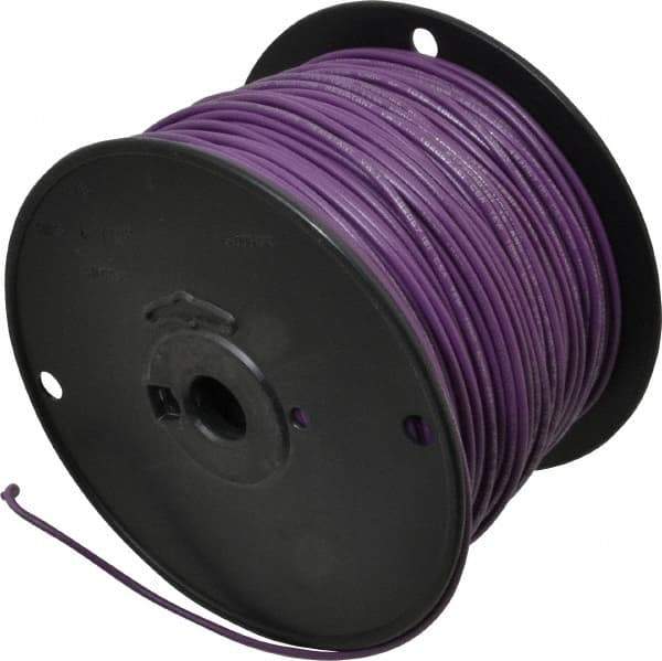 Southwire - 16 AWG, 26 Strand, Purple Machine Tool Wire - PVC, Acid, Moisture and Oil Resistant, 500 Ft. Long - USA Tool & Supply