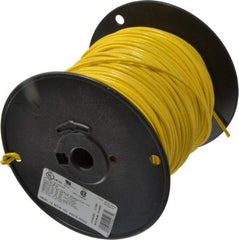 Southwire - 14 AWG, 41 Strand, Yellow Machine Tool Wire - PVC, Acid, Moisture and Oil Resistant, 500 Ft. Long - USA Tool & Supply