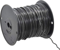 Southwire - 14 AWG, 41 Strand, Black Machine Tool Wire - PVC, Acid, Moisture and Oil Resistant, 500 Ft. Long - USA Tool & Supply