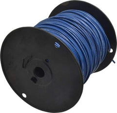 Southwire - 14 AWG, 41 Strand, Blue Machine Tool Wire - PVC, Acid, Moisture and Oil Resistant, 500 Ft. Long - USA Tool & Supply