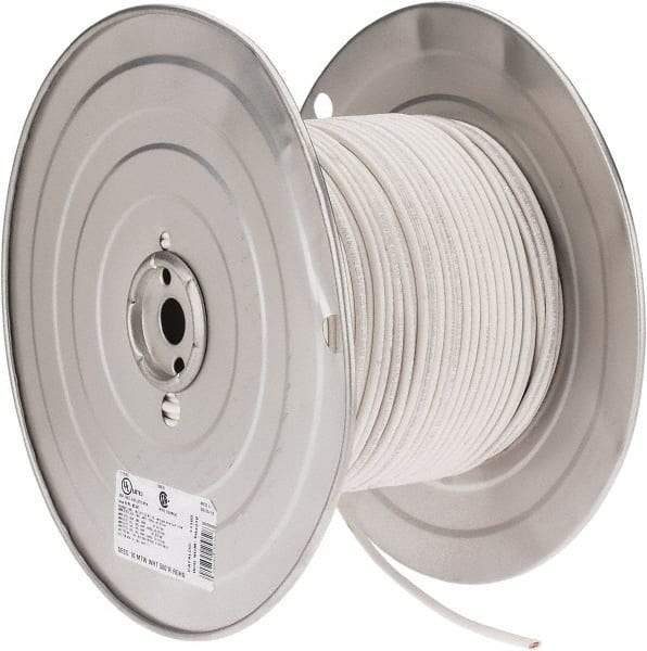 Southwire - 10 AWG, 105 Strand, White Machine Tool Wire - PVC, Acid, Moisture and Oil Resistant, 500 Ft. Long - USA Tool & Supply