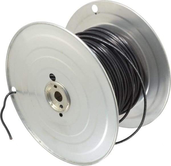 Southwire - 10 AWG, 105 Strand, Black Machine Tool Wire - PVC, Acid, Moisture and Oil Resistant, 500 Ft. Long - USA Tool & Supply