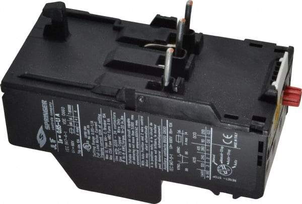 Springer - 0.65 to 1.1 Amp, IEC Overload Relay - Trip Class 10, For Use with 9-32A JC Contactors - USA Tool & Supply