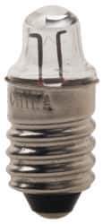 Value Collection - 0.5625 Watt, 2.25 Volt, Incandescent Miniature & Specialty TL3 Lamp - Miniature Screw Base, 0.01 to 0.999 Equivalent Range, Warm (1,000 to 3,000), Dimmable, 1" OAL - USA Tool & Supply