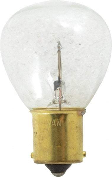 Value Collection - 24.242 Watt, 6.2 Volt, Incandescent Miniature & Specialty RP11 Lamp - Bayonet Base, 5 to 49 Equivalent Range, Warm (1,000 to 3,000), Dimmable, 2-1/4" OAL - USA Tool & Supply