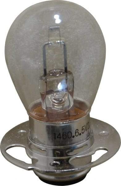 Value Collection - 18 Watt, 6.5 Volt, Incandescent Miniature & Specialty S8 Lamp - Double Contact Prefocus Base, 5 to 49 Equivalent Range, Warm (1,000 to 3,000), Dimmable, 2" OAL - USA Tool & Supply