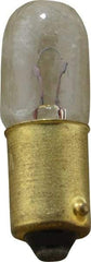 Value Collection - 1.575 Watt, 6.3 Volt, Incandescent Miniature & Specialty T3-1/4 Lamp - Miniature Bayonet Base, 1 to 1.999 Equivalent Range, Warm (1,000 to 3,000), Dimmable, 1-1/4" OAL - USA Tool & Supply