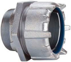 Thomas & Betts - 3" Trade, Steel Threaded Straight Liquidtight Conduit Connector - Noninsulated - USA Tool & Supply