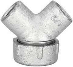 Thomas & Betts - 1/2" Trade, Iron Threaded Angled Rigid/Intermediate (IMC) Conduit Elbow - Noninsulated - USA Tool & Supply