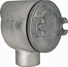Thomas & Betts - (2) 1" Knockouts, Iron Round GUAB - 3-1/2" Overall Width x 2.31" Overall Depth - USA Tool & Supply