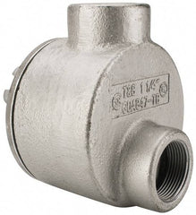 Thomas & Betts - (2) 1-1/4" Knockouts, Iron Round GUAB - 4.38" Overall Width x 2.69" Overall Depth - USA Tool & Supply