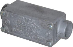 O-Z/Gedney - C Body, 3/4" Trade, Rigid Malleable Iron Conduit Body - Rectangle, 1" OAL, Hazardous Locations - USA Tool & Supply