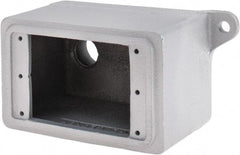 O-Z/Gedney - 1 Gang, 3/4" Knockouts, Iron Rectangle Outlet Box - Weather Resistant - USA Tool & Supply