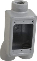 O-Z/Gedney - 1 Gang, 3/4" Knockouts, Iron Rectangle Outlet Box - Weather Resistant - USA Tool & Supply