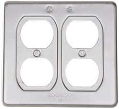 Thomas & Betts - Electrical Outlet Box Steel Device Cover - USA Tool & Supply