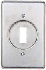Thomas & Betts - Electrical Outlet Box Steel Device Cover - USA Tool & Supply