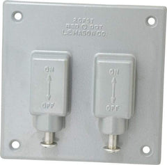 Thomas & Betts - Electrical Outlet Box Aluminum Plunger Style Cover - Includes Gasket & Screw - USA Tool & Supply