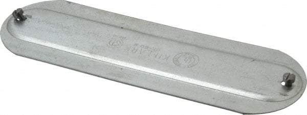 Hubbell Killark - 2" Trade, Steel Conduit Body Cover Plate - Use with Form 35 Conduit Bodies, Form 85 Conduit Bodies - USA Tool & Supply