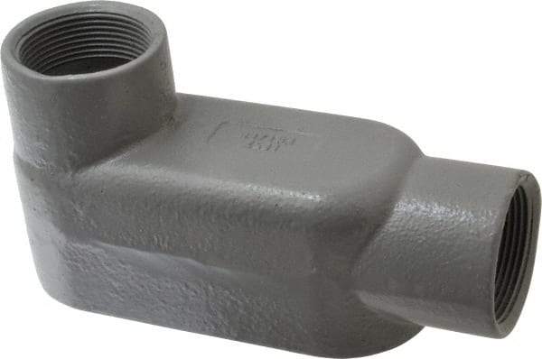 Hubbell Killark - Form 7, LB Body, 1-1/2" Trade, IMC, Rigid Iron Conduit Body - Oval, 7-1/4" OAL, 26 cc Capacity, Gray, Hazardous & Wet Locations - USA Tool & Supply