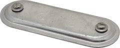 Hubbell Killark - 1" Trade, Aluminum Conduit Body Cover Plate - Use with Form 7 Conduit Bodies - USA Tool & Supply