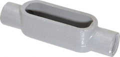 Hubbell Killark - Form 7, C Body, 1/2" Trade, IMC, Rigid Iron Conduit Body - Oval, 5-1/2" OAL, 4 cc Capacity, Gray, Hazardous & Wet Locations - USA Tool & Supply