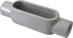 Hubbell Killark - Form 7, C Body, 3/4" Trade, IMC, Rigid Iron Conduit Body - Oval, 6-3/16" OAL, 7 cc Capacity, Gray, Hazardous & Wet Locations - USA Tool & Supply