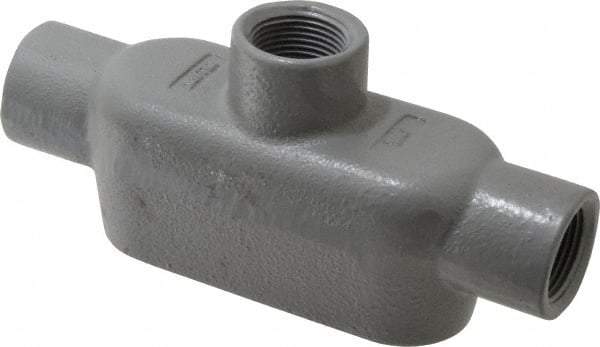 Hubbell Killark - Form 7, TB Body, 3/4" Trade, IMC, Rigid Iron Conduit Body - Oval, 6-5/16" OAL, 9-1/2 cc Capacity, Gray, Hazardous & Wet Locations - USA Tool & Supply