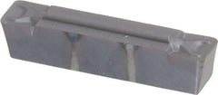 Kennametal - 0505M0G GMN Grade KC5025, 5.05mm Cutting Width Carbide Grooving Insert - 4.2mm Max Depth of Cut, Neutral, 0.8mm Corner Radius, TiAlN Finish - USA Tool & Supply