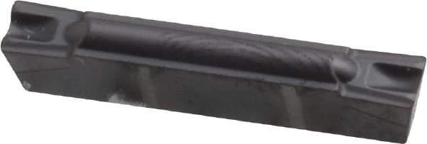 Kennametal - 300G GMP Grade KC5010, 3mm Cutting Width Carbide Grooving Insert - 3.5mm Max Depth of Cut, Neutral, 0.2mm Corner Radius, TiAlN Finish - USA Tool & Supply