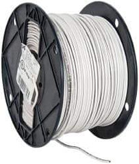 Southwire - THHN/THWN, 14 AWG, 15 Amp, 500' Long, Solid Core, 1 Strand Building Wire - White, Thermoplastic Insulation - USA Tool & Supply