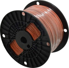 Southwire - THHN/THWN, 14 AWG, 15 Amp, 500' Long, Solid Core, 1 Strand Building Wire - Orange, Thermoplastic Insulation - USA Tool & Supply